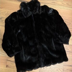 Dennis Basso Faux Fur Coat
